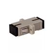 FIBRA OPTICA CUPLA SC/SC SM SIMPLE NUDE/NEGRO